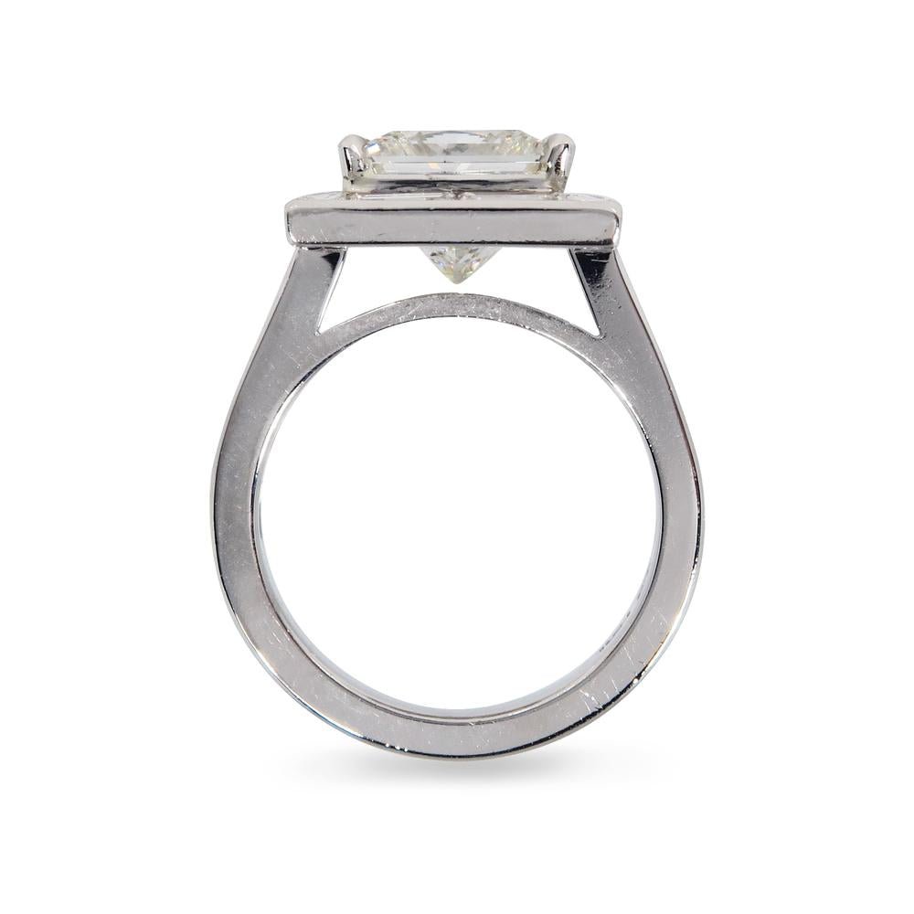 PRINCESS CUT DIAMOND RING IN PLATINUM - ALL RINGS