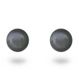 TAHITIAN PEARL STUD EARRINGS IN WHITE GOLD - EARRINGS