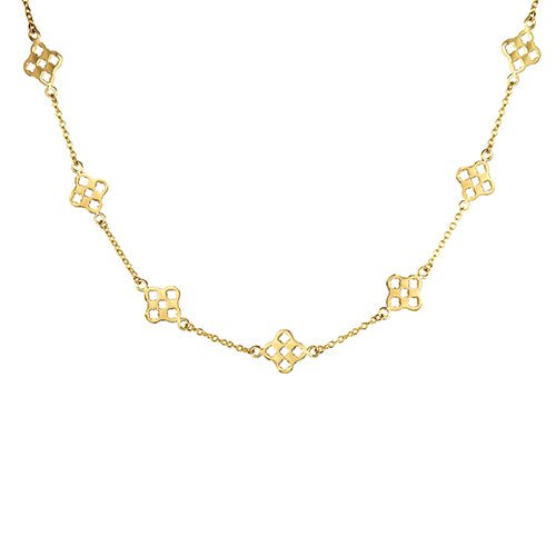 PRIMROSE COLLAR NECKLACE IN YELLOW GOLD - NECKLACES