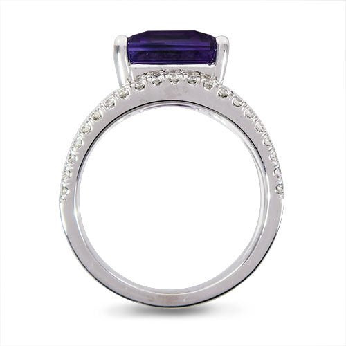COVET AMETHYST WITH DIAMOND RING - ALL RINGS