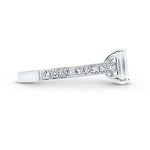 MADISON ENGAGEMENT RING WITH EMERALD CUT DIAMOND - ALL RINGS