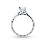 MADISON ENGAGEMENT RING WITH EMERALD CUT DIAMOND - ALL RINGS