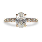 BELLA ENGAGEMENT RING WITH OVAL DIAMOND IN ROSE GOLD - ALL ENGAGEMENT RINGS