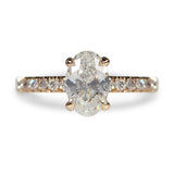BELLA ENGAGEMENT RING WITH OVAL DIAMOND IN ROSE GOLD - ALL ENGAGEMENT RINGS