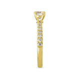 BELLA HALF CARAT DIAMOND ENGAGEMENT RING IN YELLOW GOLD - ALL ENGAGEMENT RINGS