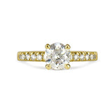 BELLA HALF CARAT DIAMOND ENGAGEMENT RING IN YELLOW GOLD - ALL ENGAGEMENT RINGS