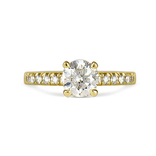 BELLA HALF CARAT DIAMOND ENGAGEMENT RING IN YELLOW GOLD - ALL ENGAGEMENT RINGS