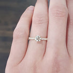 BELLA HALF CARAT DIAMOND ENGAGEMENT RING IN YELLOW GOLD - ALL ENGAGEMENT RINGS