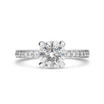 BELLA ENGAGEMENT RING WITH EXCELLENT CUT 0.85CT DIAMOND IN WHITE GOLD -