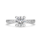 BELLA ENGAGEMENT RING WITH EXCELLENT CUT 0.85CT DIAMOND IN WHITE GOLD -