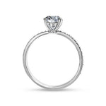 BELLA ENGAGEMENT RING WITH EXCELLENT CUT 0.85CT DIAMOND IN WHITE GOLD -
