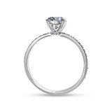 BELLA ENGAGEMENT RING WITH EXCELLENT CUT 0.85CT DIAMOND IN WHITE GOLD -