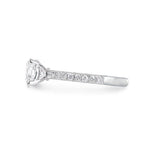 BELLA ENGAGEMENT RING WITH EXCELLENT CUT 0.85CT DIAMOND IN WHITE GOLD -