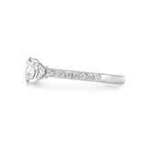 BELLA ENGAGEMENT RING WITH EXCELLENT CUT 0.85CT DIAMOND IN WHITE GOLD -