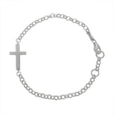 HOLY CROSS BRACELET IN STERLING SILVER - BRACELETS