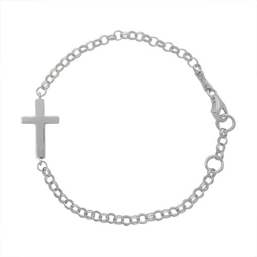 HOLY CROSS BRACELET IN STERLING SILVER - BRACELETS
