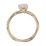 INFINITY TWIST DIAMOND ENGAGEMENT RING IN ROSE GOLD - ALL RINGS