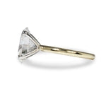 OVAL CUT LAB GROWN DIAMOND RING IN 14 YELLOW GOLD AND PLATINUM - ALL ENGAGEMENT RINGS