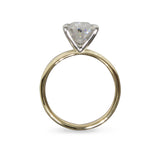 OVAL CUT LAB GROWN DIAMOND RING IN 14 YELLOW GOLD AND PLATINUM - ALL ENGAGEMENT RINGS