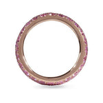 14K ROSE GOLD RING WITH PAVE PINK SAPPHIRE - ALL RINGS