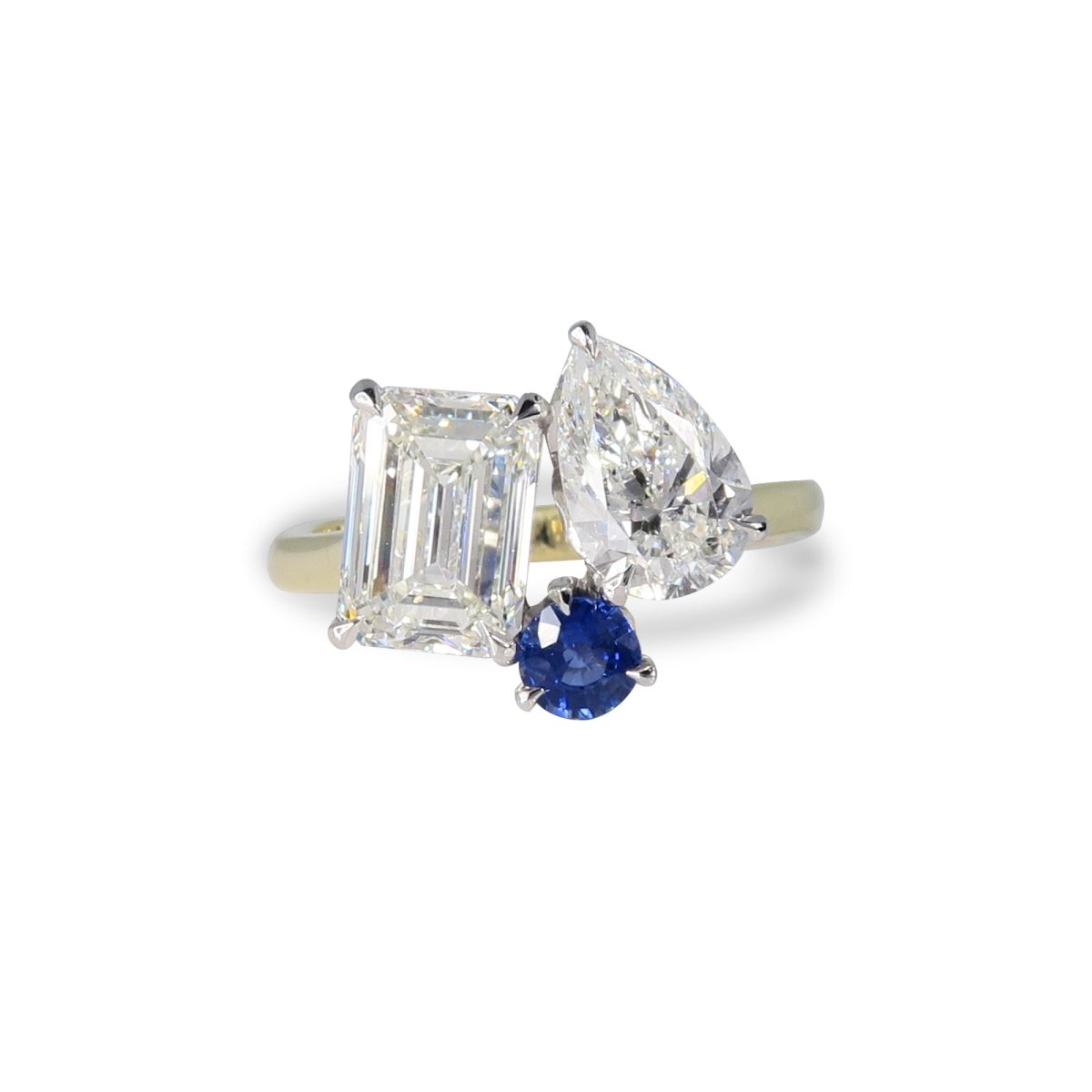 TOI ET MOI RING IN PLATINUM AND YELLOW GOLD -