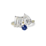 TOI ET MOI RING IN PLATINUM AND YELLOW GOLD