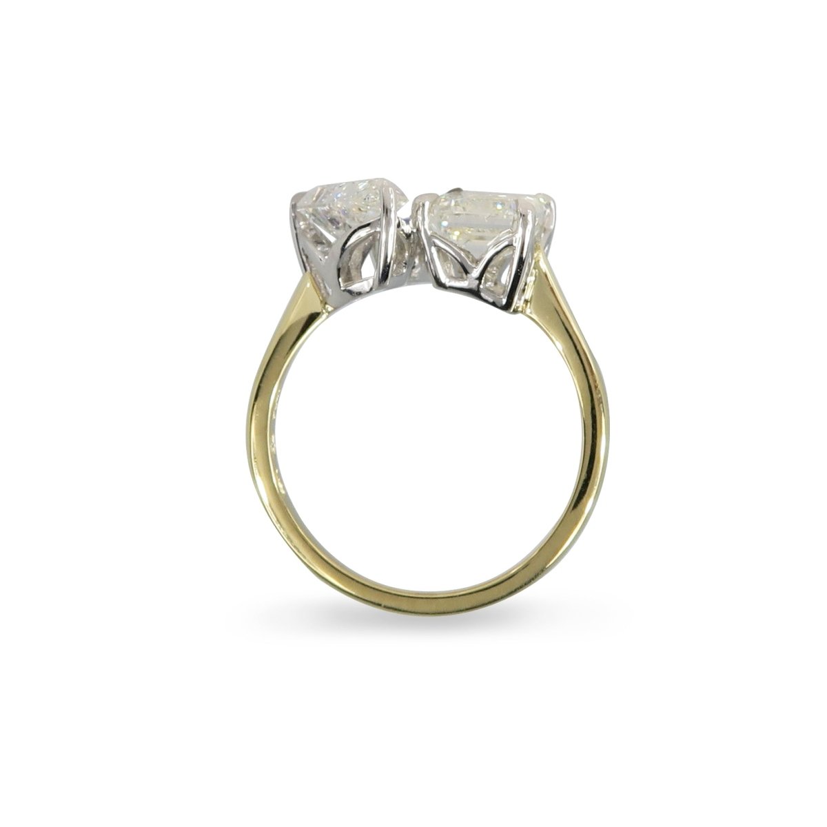 TOI ET MOI RING IN PLATINUM AND YELLOW GOLD -