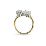 TOI ET MOI RING IN PLATINUM AND YELLOW GOLD