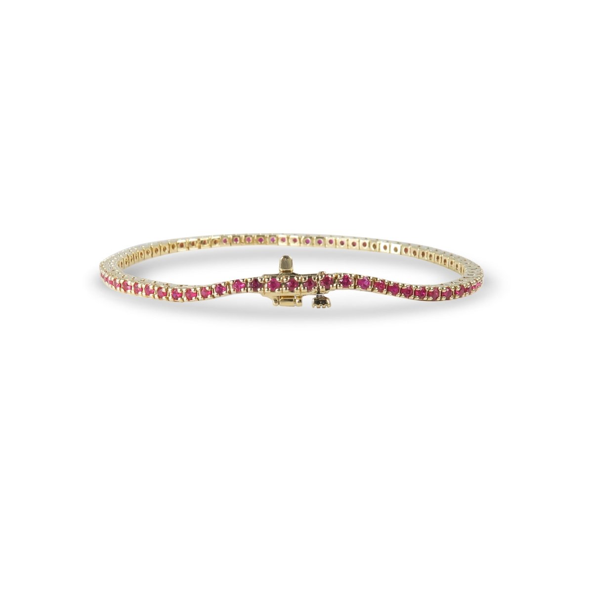 RUBY TENNIS BRACELETS IN YELLOW GOLD - BRACELETS