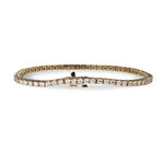 DIAMOND TENNIS BRACELETS IN YELLOW GOLD - BRACELETS