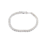 MEN'S CURB BRACELET IN STERLING SILVER - BRACELETS