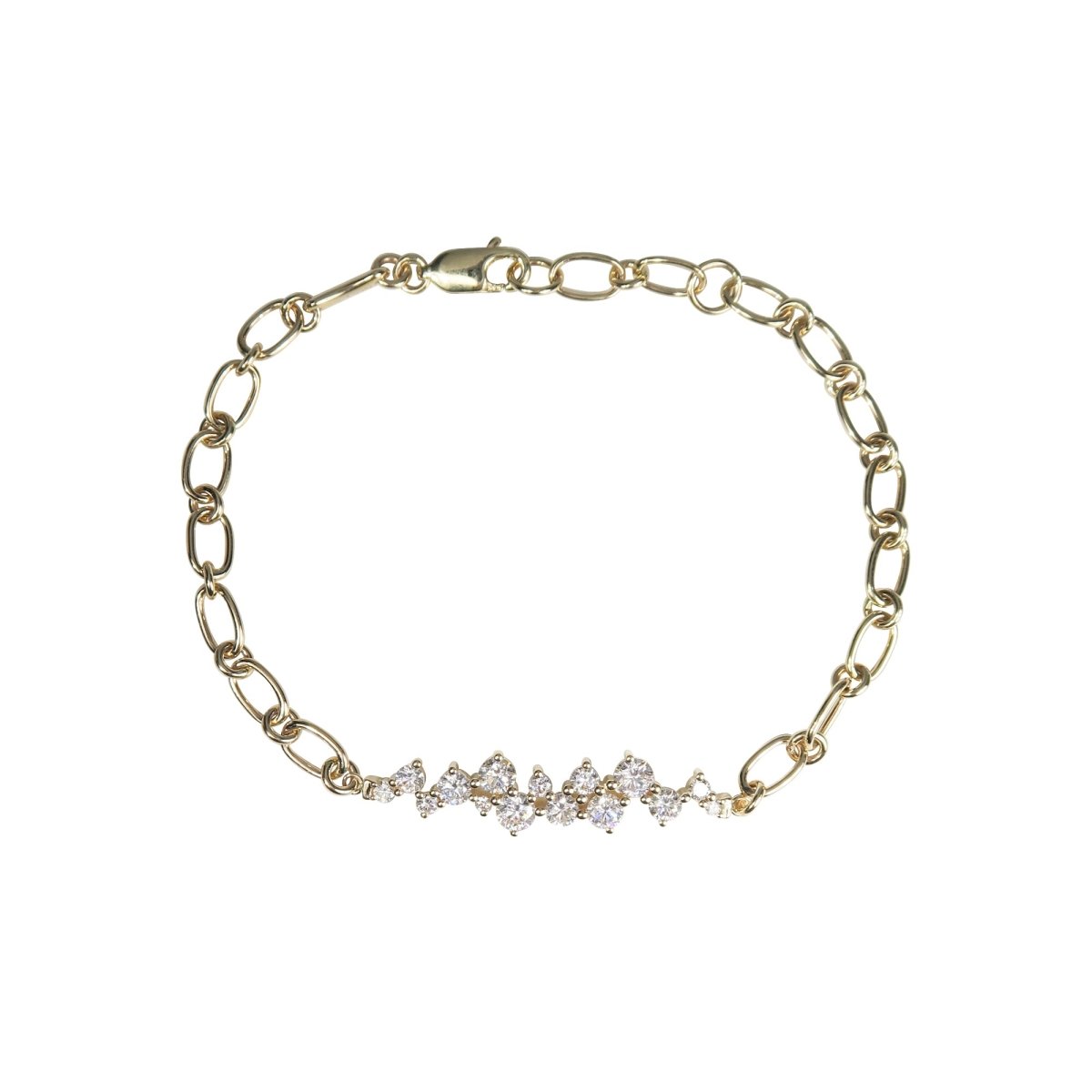 JOYCE DIAMOND BRACELET IN 14K YELLOW GOLD - BRACELETS