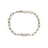 JOYCE DIAMOND BRACELET IN 14K YELLOW GOLD - BRACELETS