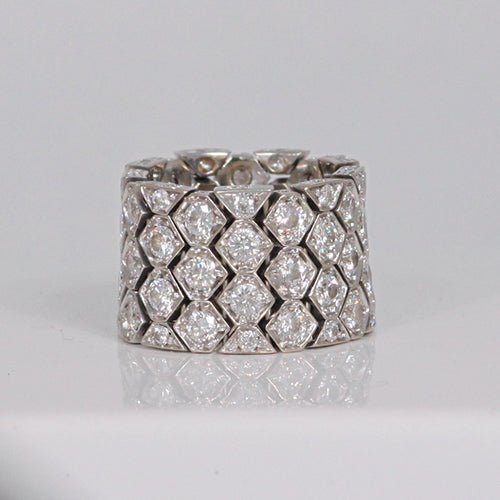 FLEX DIAMOND BAND IN 18K WHITE GOLD - ESTATE & VINTAGE JEWELLERY