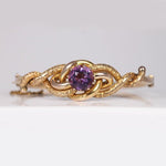 VINTAGE AMETHYST BRACELET IN 10K YELLOW GOLD - ESTATE & VINTAGE JEWELLERY