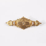 9CT YELLOW GOLD BROOCH - ESTATE & VINTAGE JEWELLERY