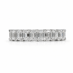 EMERALD CUT DIAMOND FULL ETERNITY RING -