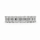 EMERALD CUT DIAMOND FULL ETERNITY RING -