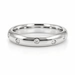 SCATTERED DIAMOND BAND IN WHITE GOLD - ALL RINGS