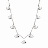 FAN NECKLACE IN STERLING SILVER -