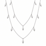 MARQUISE DROP NECKLACE IN SILVER - NECKLACES