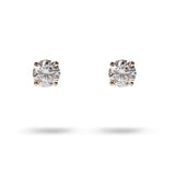 LAB GROWN DIAMOND SCREWBACK STUD EARRINGS IN YELLOW GOLD - EARRINGS