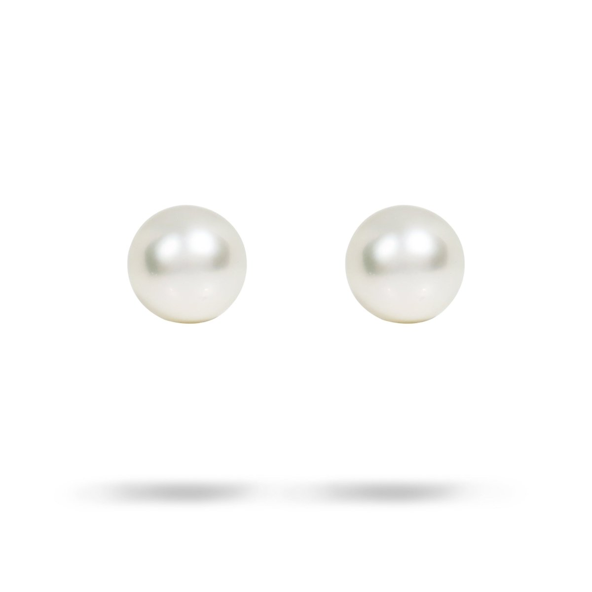 SOUTH SEA PEARL STUD EARRINGS IN WHITE GOLD - EARRINGS