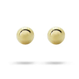 DOME EARRING IN 14K YELLOW GOLD WITH ENHANCER HOOK