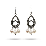 SMALL CHANDERLIER WHITE FRESH WATER PEARL DROP - 