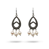 SMALL CHANDERLIER WHITE FRESH WATER PEARL DROP - 