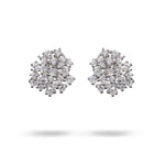 SMALL LACE EARRING IN WHITE GOLD - EARRINGS