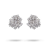 SMALL LACE EARRING IN WHITE GOLD - EARRINGS