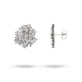 SMALL LACE EARRING IN WHITE GOLD - EARRINGS