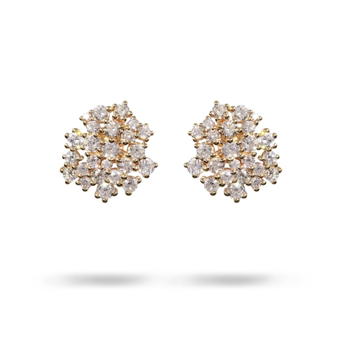 SMALL LACE EARRING IN YELLOW GOLD - EARRINGS